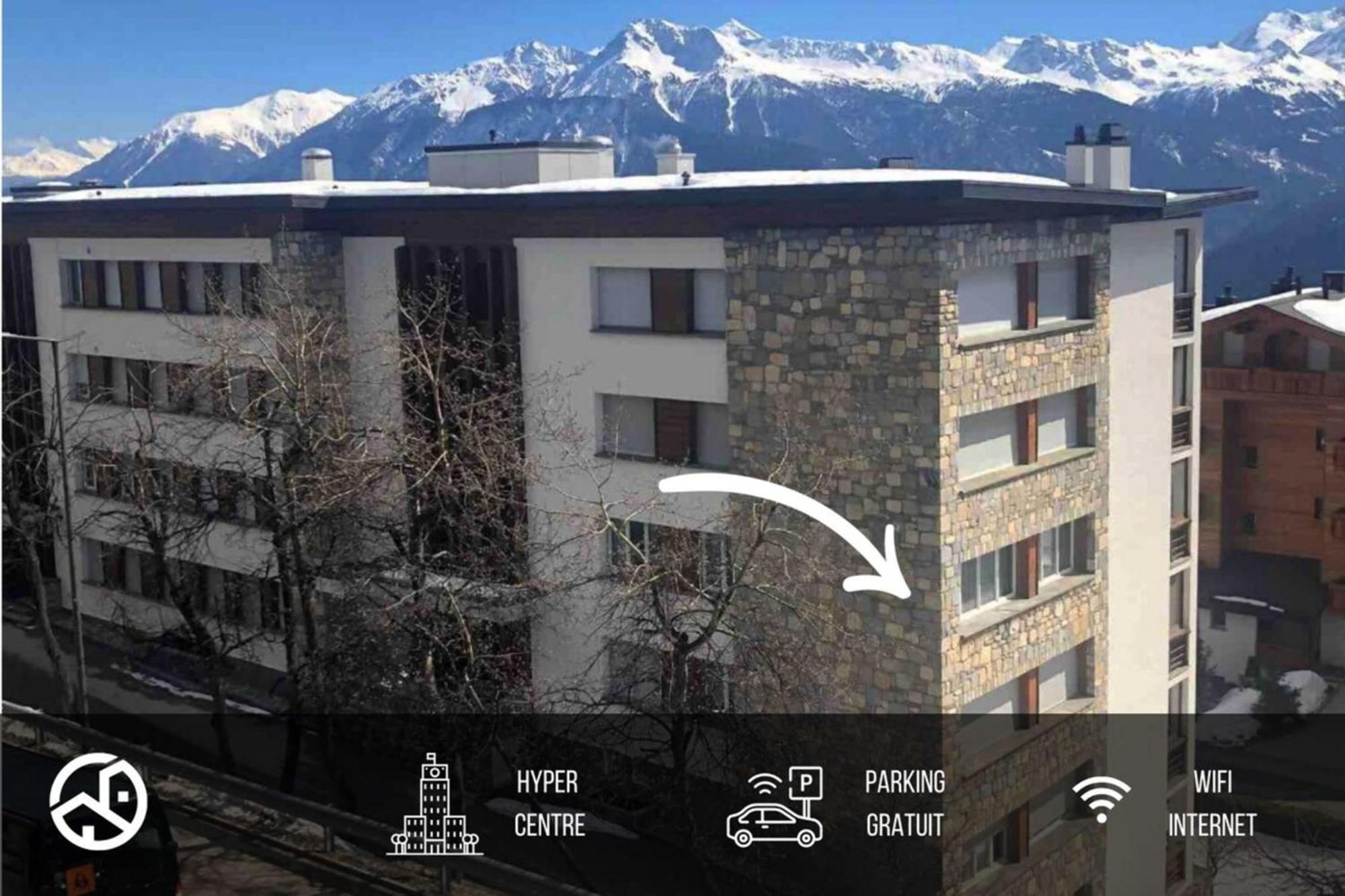 קראנס-מונטנה Plein Ciel I Balcony I Close To Cable Cars I Car Park מראה חיצוני תמונה